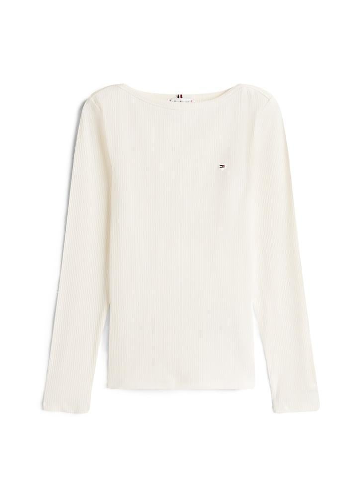 تومي هيلفيغر تيشيرت بياقة دائرية وشعار - Image 5